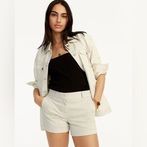 NWT j crew stretch chino shorts size 4